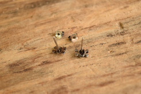 Small Skull and Crossbones Sterling Earrings