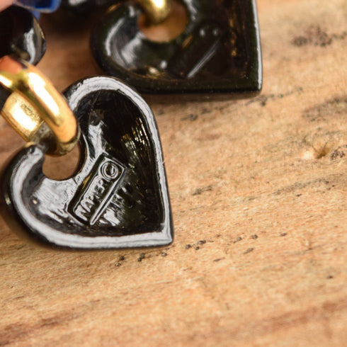 Black Heart Earrings