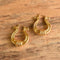 Monet Goddess Harp Hoop Earrings
