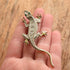 Silver Lizard Brooch
