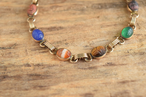 Tiny Scarab Bracelet - 12K Gold Filled