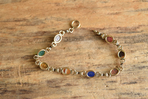 Tiny Scarab Bracelet - 12K Gold Filled