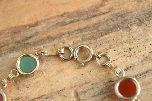 Round Scarab Bracelet - 12K Gold Filled