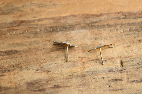 Blue Bird Enamel Earrings