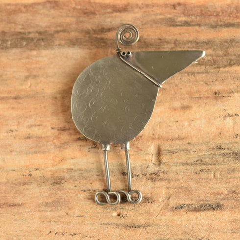 Sterling Bird Brooch - Gabrielle Gould