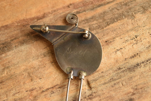 Sterling Bird Brooch - Gabrielle Gould