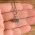 Sterling Silver Basket Necklace - 17 inch