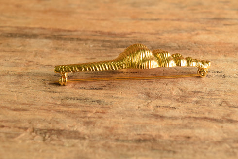 Spindle Shell Brooch