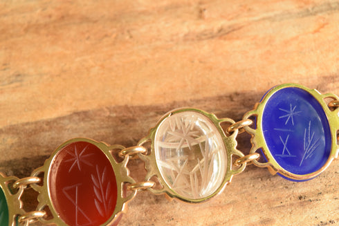 14K Yellow Gold Large Scarab Bracelet