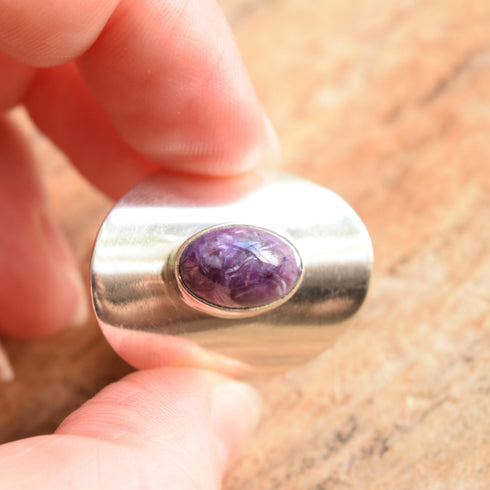 Charoite Purple Carol Felley Ring - Size 10
