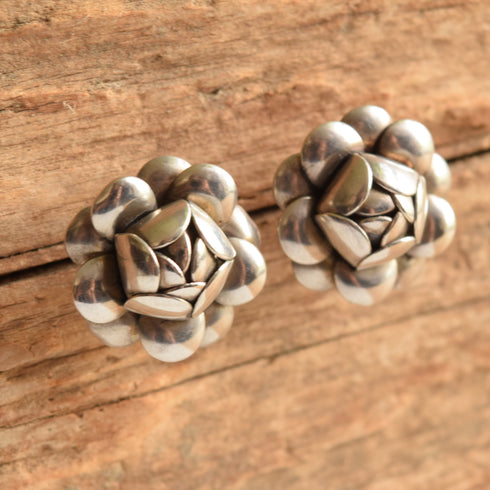 Silver Flower Earrings