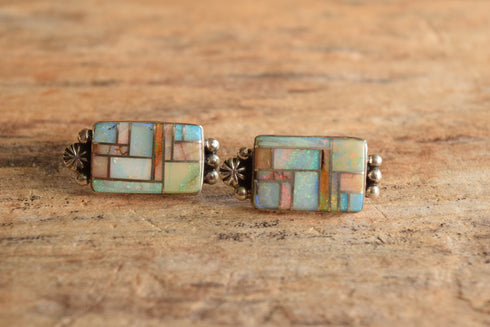 Opal Inlay Earrings