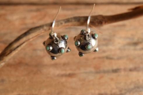 Atomic Ball Dangle Earrings