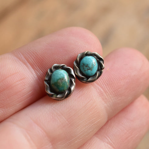 Turquoise Stone Studs