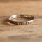 Scrolled Flower Band Ring - Size 7.5