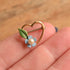Forget-Me-Not Heart Brooch