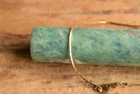 14k Yellow Gold Cobra Chain Bracelet