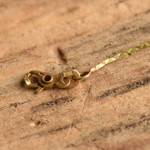 14k Yellow Gold Cobra Chain Bracelet