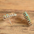 Turquoise Stud Earrings - Navajo Debbie Silversmith - White Hogan