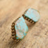 Turquoise Stud Earrings - Navajo Debbie Silversmith - White Hogan