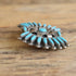 Zuni Petit Point Turquoise Brooch
