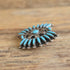 Zuni Petit Point Turquoise Brooch