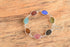 Gemstone Scarab Bracelet - 12K White Gold Filled