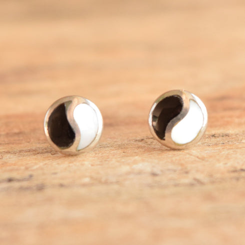Yin Yang Stud Earrings