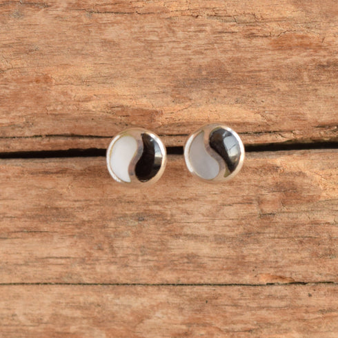 Yin Yang Stud Earrings
