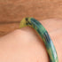 Blue Custard Marbled Bakelite Bangle