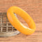 Yellow bakelite bangle bracelet
