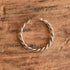 Twist Sterling Silver Band Ring - Size 7.5