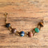 Bal-Ron Gemstone Scarab Bracelet - 12K Gold Filled