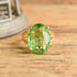 Green vintage cocktail ring