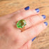 Green Cocktail Ring - Size 9