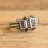 Amethyst Sterling Silver Ring - Size 9