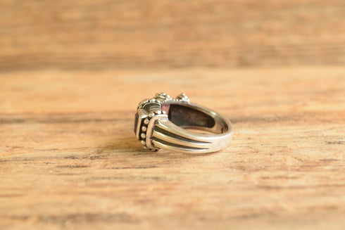 Amethyst Sterling Silver Ring - Size 9