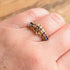 10k Gold Brutalist Multistone Ring - Size 7