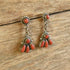 Coral Cluster Drop Earrings - Bill & Lou Laweka