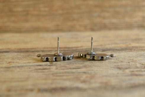 Flower Turquoise Stud Earrings