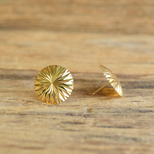 18k Yellow Gold Starburst Earrings