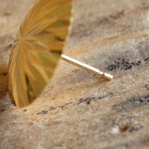 18k Yellow Gold Starburst Earrings