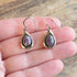 Charoite Navajo Teardrop Dangle Earrings