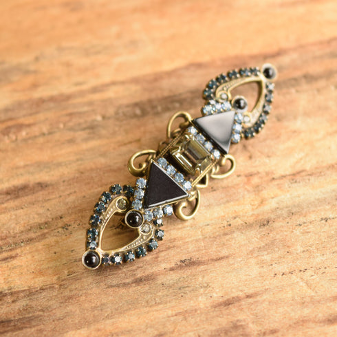 Sorrelli Black & Blue Brooch