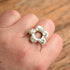 Size 8.25 Flower Power Retro Ring