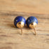 Lapis Lazuli Ball Earrings