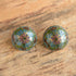 Plique-à-jour Domed Flower Earrings