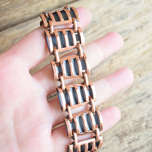 Copper Modernist Bracelet