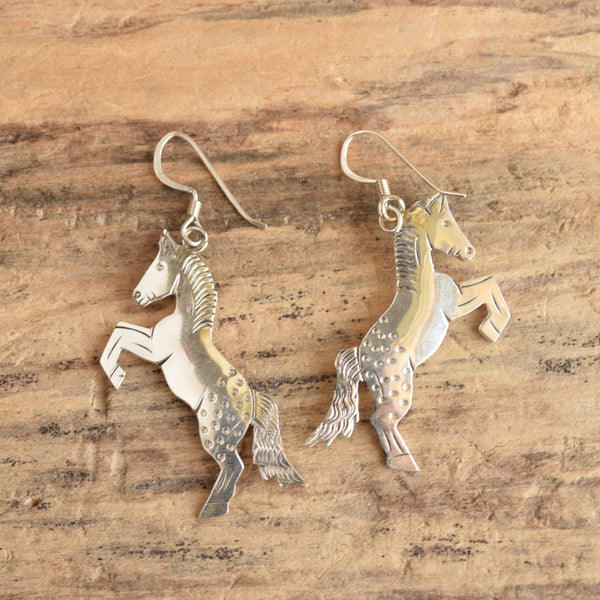 Appaloosa Horse Earrings - Frank Yazzie Navajo
