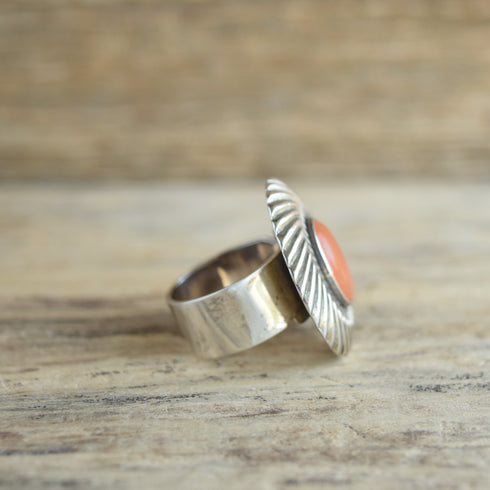 Carolyn Pollack Carnelian Ring - Size 9 +